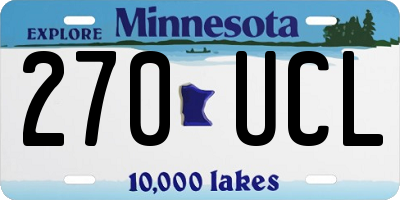 MN license plate 270UCL