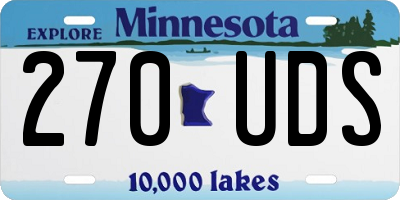 MN license plate 270UDS