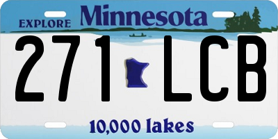MN license plate 271LCB