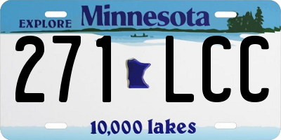 MN license plate 271LCC