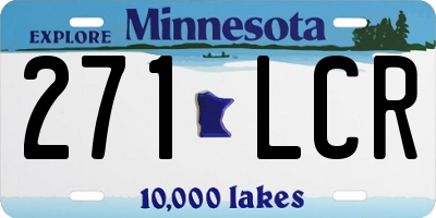 MN license plate 271LCR