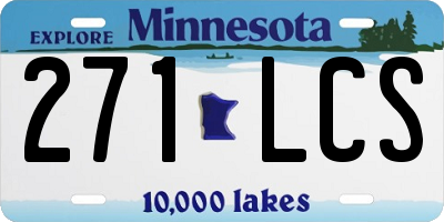 MN license plate 271LCS