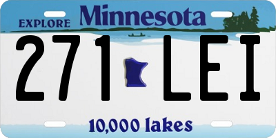 MN license plate 271LEI
