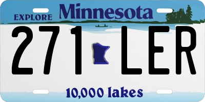 MN license plate 271LER