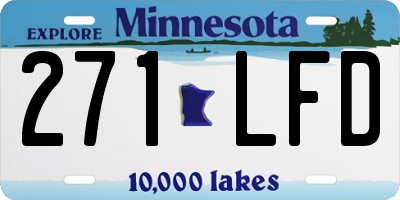 MN license plate 271LFD