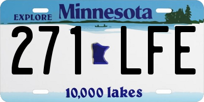 MN license plate 271LFE