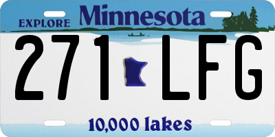 MN license plate 271LFG