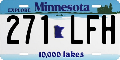 MN license plate 271LFH