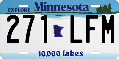 MN license plate 271LFM