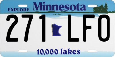 MN license plate 271LFO