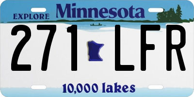 MN license plate 271LFR