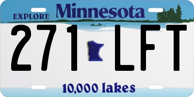 MN license plate 271LFT