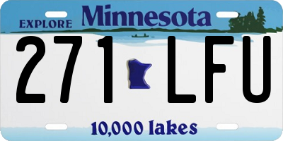 MN license plate 271LFU