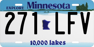 MN license plate 271LFV