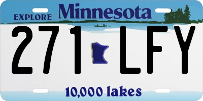 MN license plate 271LFY