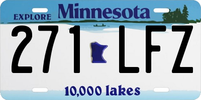 MN license plate 271LFZ