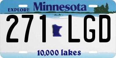 MN license plate 271LGD