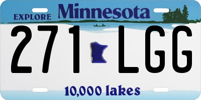 MN license plate 271LGG
