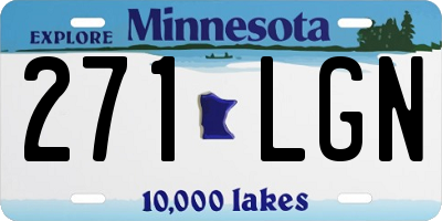 MN license plate 271LGN