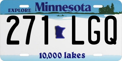 MN license plate 271LGQ
