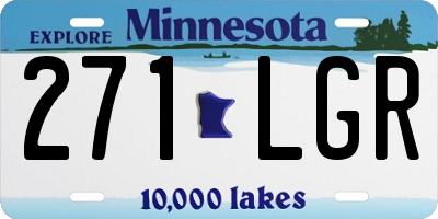 MN license plate 271LGR
