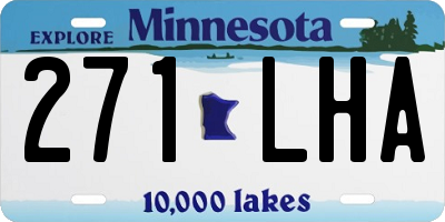 MN license plate 271LHA