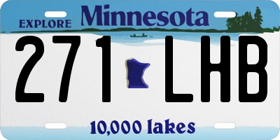 MN license plate 271LHB