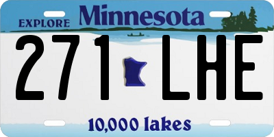 MN license plate 271LHE