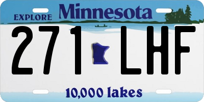 MN license plate 271LHF
