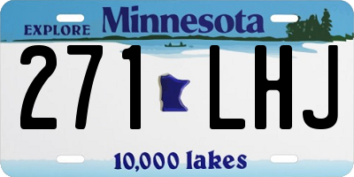 MN license plate 271LHJ