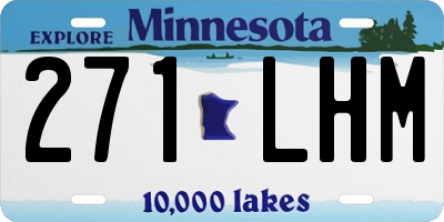 MN license plate 271LHM