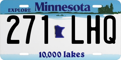 MN license plate 271LHQ