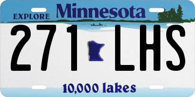MN license plate 271LHS
