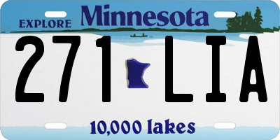 MN license plate 271LIA