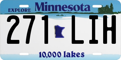 MN license plate 271LIH