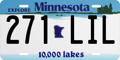 MN license plate 271LIL