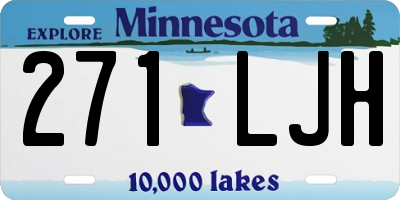 MN license plate 271LJH