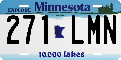 MN license plate 271LMN