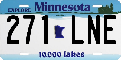 MN license plate 271LNE