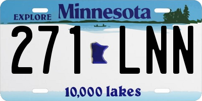 MN license plate 271LNN