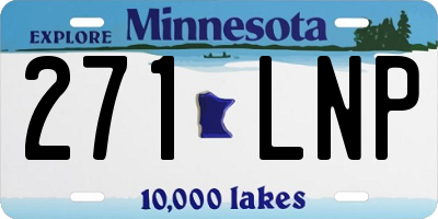 MN license plate 271LNP