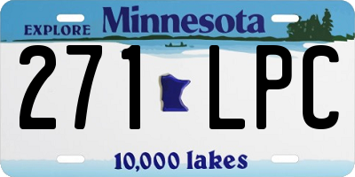 MN license plate 271LPC