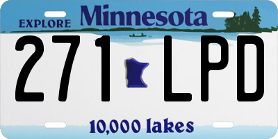 MN license plate 271LPD