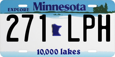 MN license plate 271LPH