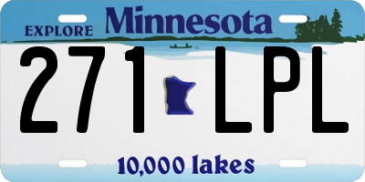 MN license plate 271LPL
