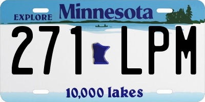 MN license plate 271LPM