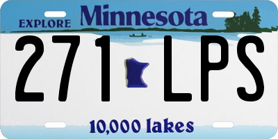 MN license plate 271LPS