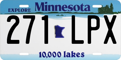MN license plate 271LPX
