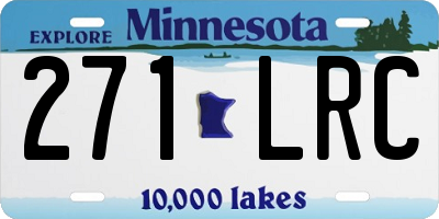 MN license plate 271LRC