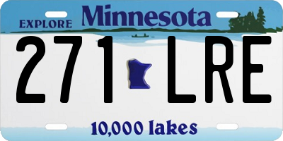 MN license plate 271LRE